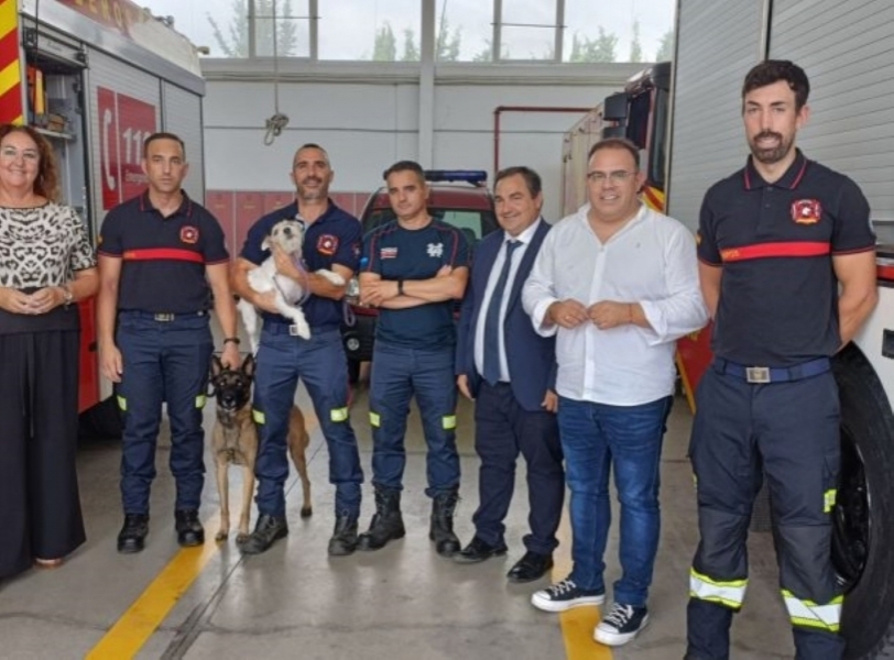 El Ayuntamiento de Almuñécar agradece la labor de la Unidad Canina de Rescate de Bomberos sexitanos